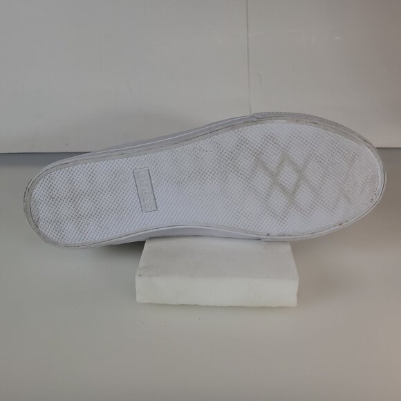 Women's GUESS GW Loven White Sneakers - Size 11M with Gold Accents - Picture 3 of 10